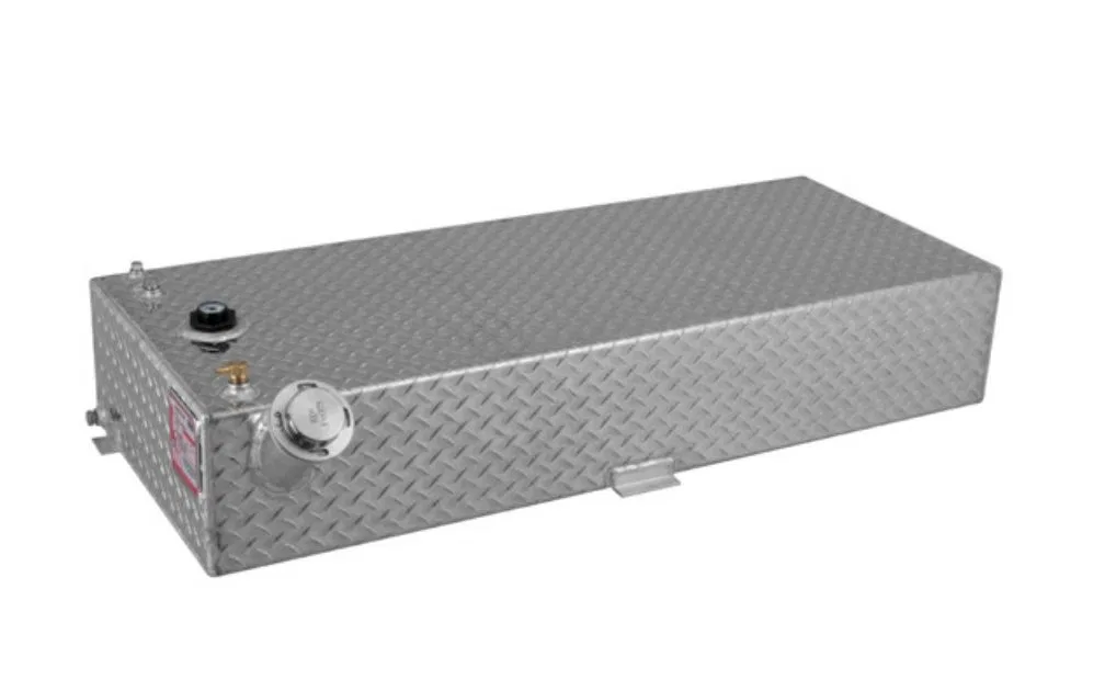 71804 – RDS MFG INC Auxiliary Fuel Tank, DOT Approved Diesel 33 Gallon Capacity Rectangle 50 Inch Width x 20 Inch Len...